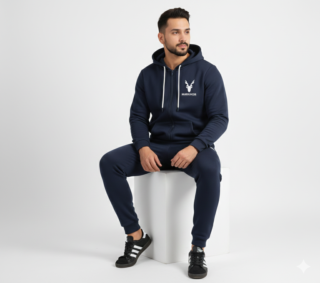 Markhor Dark Blue Winter Tracksuit for Men & Boys